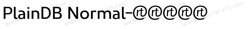 PlainDB Normal字体转换